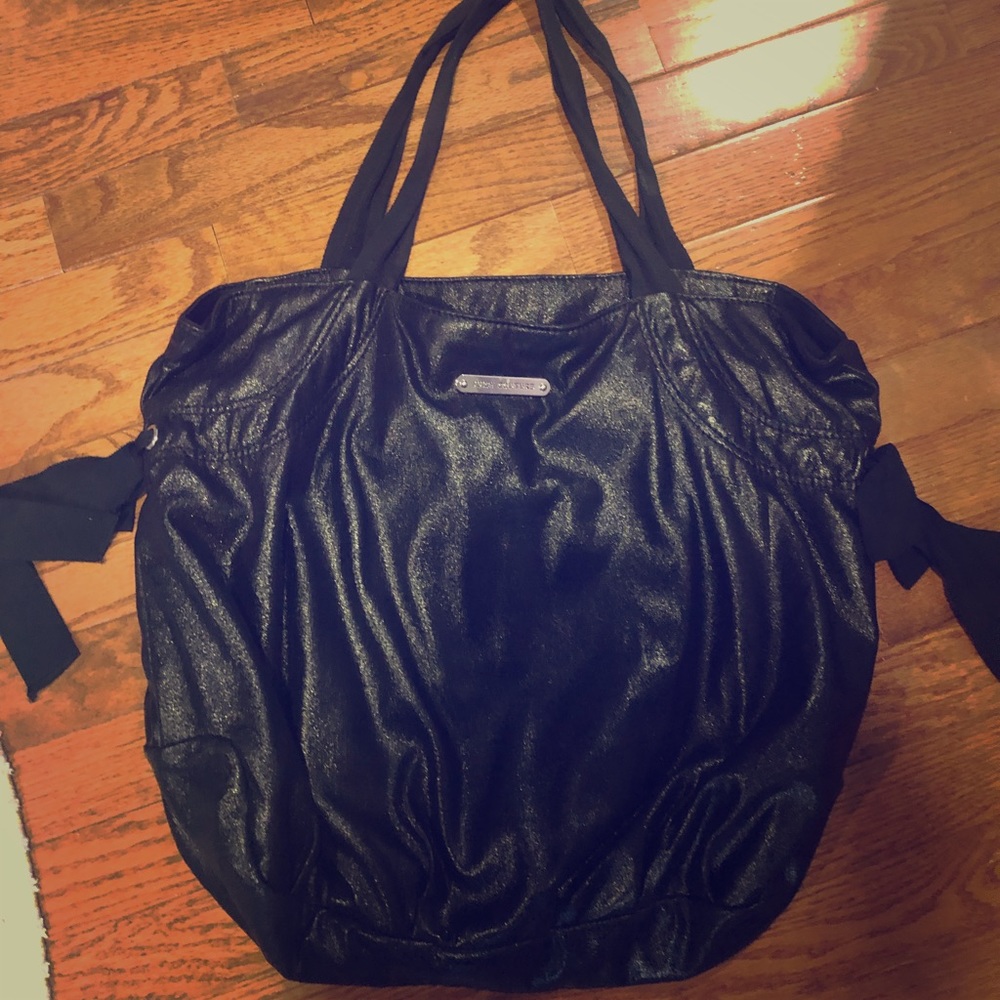 Black Juicy Couture Zip-Up Tote Bag